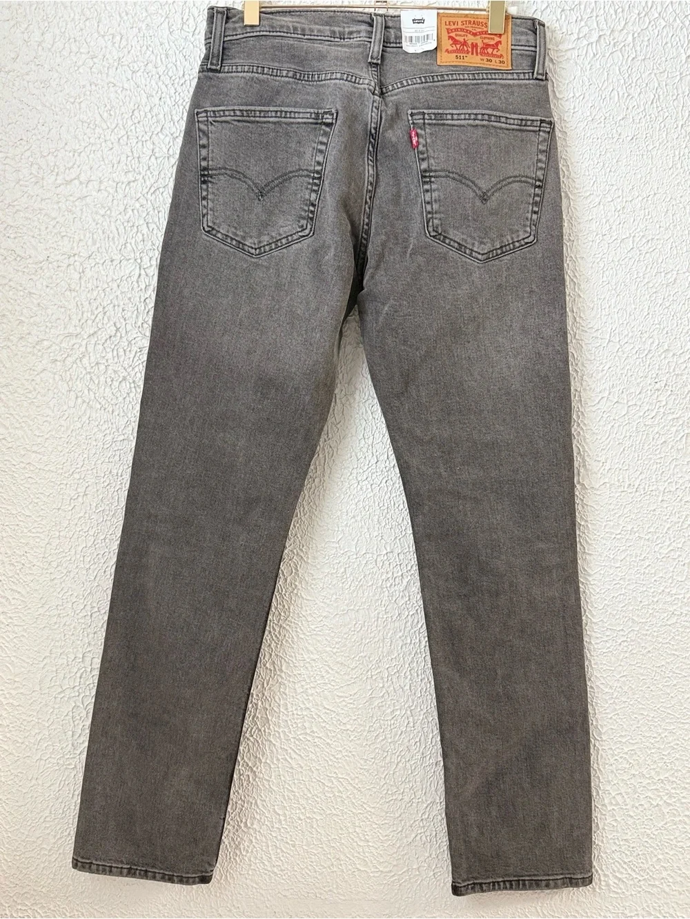 Levi’s 511 Slim Gray Jeans Men’s 30x30 Stretch Denim NWT